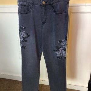 French dressing grey Suzanne jeans